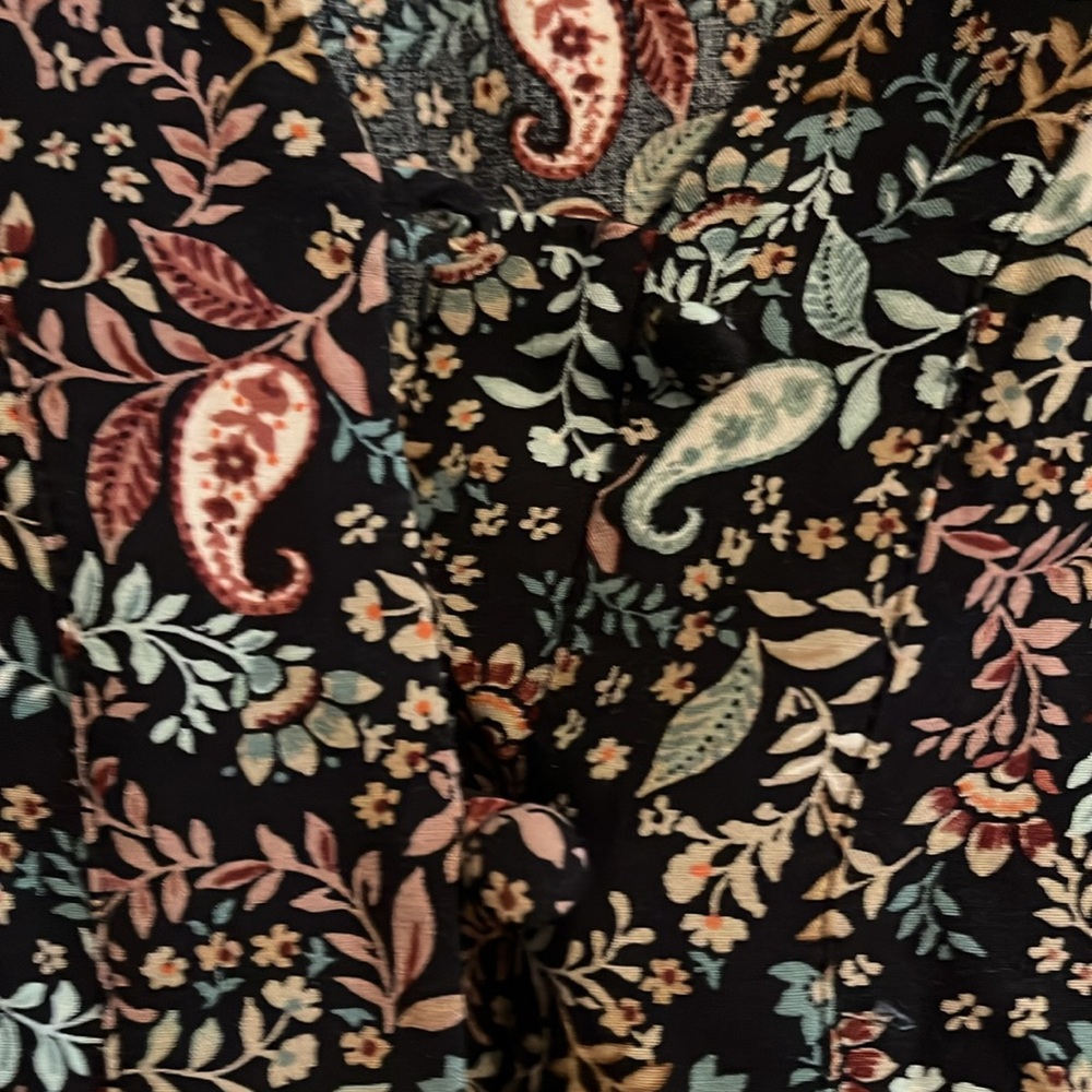 J Jill Button front dress with long sleeves and side pockets - Picture 3 of 7